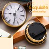 Outus 2 Pieces Craft White Clock 2.8 Inch Quartz Clock