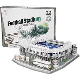 3D Football Stadium Puzzle Toy Model Small Building Kits (160 Pieces)