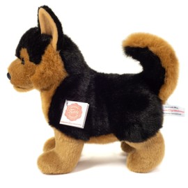 Teddy Hermann 91970 German Shepherd Dog Standing 23 cm Cuddly Toy Plush Toy with Recycled Filling