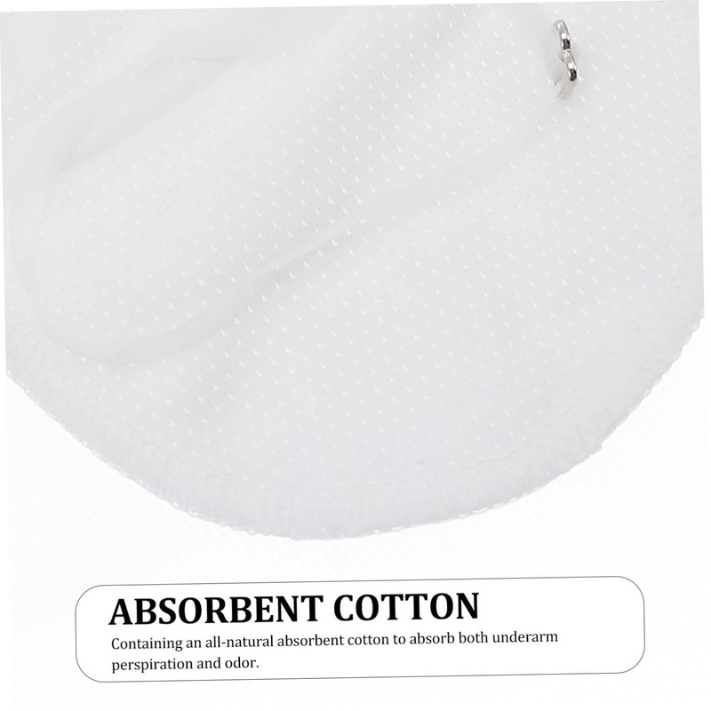 LALAFINA 2 Pairs Sweat Absorbent Pads for Underarms Washable Cotton