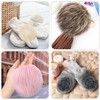 SIQUK 21 Pieces 6 Inch Faux Fur Pom Pom for