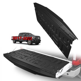 Truck Mat Compatible with 2017-2022 Ford Super Duty F250/F350/F450 Accessories, Tailgate Mat Custom Fit All Weather Protection Pickup Liner, w/Tailgate Cap Protector