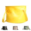 10L Yellow Foldable Bucket, Folding Bowl, Multifunctional Folding Bucket, Portable