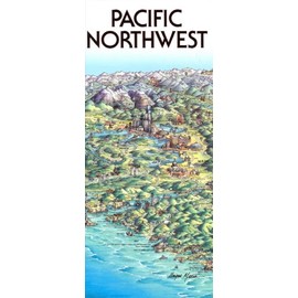 Pacific Northwest Folded Map Unique Media Map
