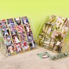 CELSOL Elevated 4 Tier Clear Acrylic Card Display Stand for