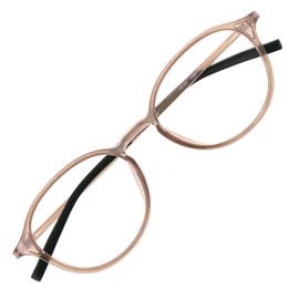 [EYEWEAR AIR] アイウェアエア 老眼鏡 おしゃれ レディース メンズ ブルーライトカット 35% ボストン アッシュブラウン +1.50