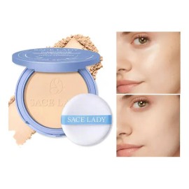 Sace Lady Base De Maquillaje Polvo Compacto Fijador Mattea 01 Marfil Clásico