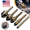 5x HSS Woodworking Chamfer Drilling Tool Countersink Drill Bits Cut