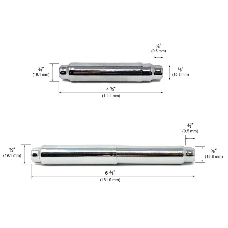 Teravan 201 Stainless Steel Spring-Loaded Replacement Toilet Paper Roller with