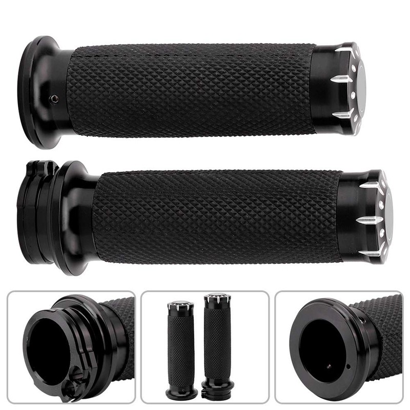 KIMISS Pair of Motorcycle Handlebar 25mm Motorcycle Grips End Hand