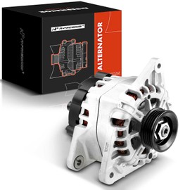 A-Premium Alternator Compatible with Hyundai & Kia Models - Elantra 2007-2012, Soul 2010-2011, Spectra, Spectra5 2007-2009 - L4 2.0L - 90Amp 12V CW 4-Groove Pulley, Replace# 3730023650, 2655635