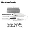 Hamilton Beach Electric Knife Set with Reciprocating Serrated Blades, Storage
