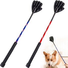 GSNYSAN 2 Pack Lightweight 17" Dog Training Stick Pole, Puppy Training Tools Whip with Anti-Slip Handle, Outdoor and Indoor Exercise Interactive Dog Pole for Small Medium Dogs