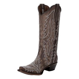 Corral Boots Women's L6213 Western Boot, Sand, 5