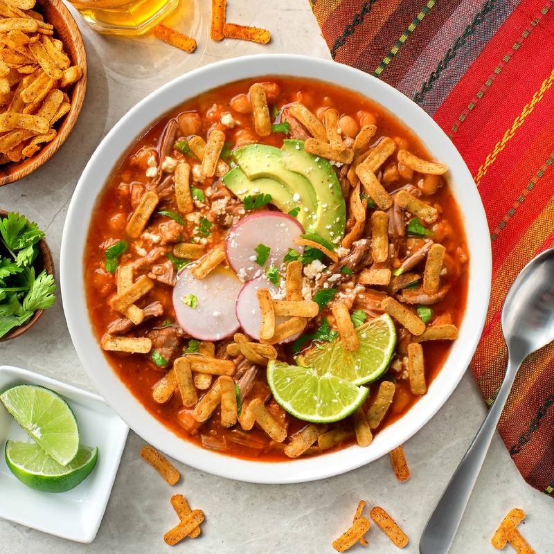 Fresh Gourmet Chili Lime Masa Strips Salad Topper and Snack,