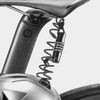 Helmet Lock with Spring Wire Combination Lock for Security Black