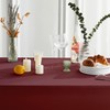 Mysky Home Table Cloth 60x102 Inch Burgundy Tablecloth for 6