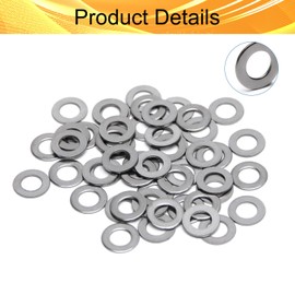 24 Pieces 1/2" x 1-1/16" Flat Washers,OD 1-1/16",Universal Metal Washers Stainless Flat Washers,SAE 1/2" Stainless Steel Metal Washer,Flat Washer for Bolts Screws