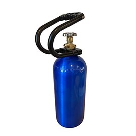10 lb Co2 Carbon Dioxide Cylinder with Protective Carry Handle, CANDY BLUE Powder Coated Finish