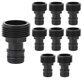 DITK-U 3/4 Inch Quick Coupling 1/2 Inch Hose Connection Tap Adapter for Garden Hose Connection (Pack of 8)