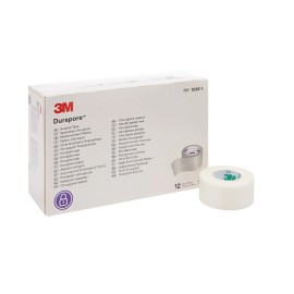 3M Durapore Medical Surgical Tape 1538-1 Silk Like Cloth 1" X 10 Yds 12 Rolls