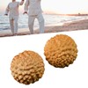 2pcs Wooden Hand Massage Ball Palm Relaxing Spiky Textured Acupoint