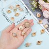 Beebeecraft 1 Box 20Pcs Seashell Connector Charm 18K Gold Plated