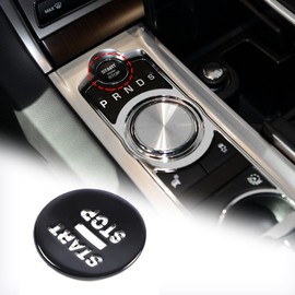 Daeiclru Car Push Start Button Cover Compatible with Jaguar XF 2008-2015, Car Engine Start Stop Button Cover Key Ignition Switch Knob Protector Interior Accessories (Black)