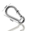 Aselected 16Pcs Carabiner Clip M6X60Mm Small Carabiner Clips 304 Stainless