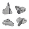 bociloy 4Pcs Adjustable Wood/Glass Floating Shelf Brackets Wall Mount, Polished
