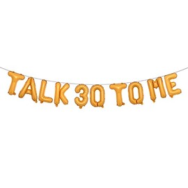 Multicolor Talk 30 to Me Balloons Birthday Decoration Talk Thirty To Me Backdrop Talk Thirty To Me Banner 30th Birthday Decoration for Her Dirty 30 Birthday Decoration (TALK 30 Orange)