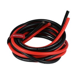 BNTECHGO 6 Gauge Silicone Wire 5 ft Red and 5 ft Black Flexible 6 AWG 3200 Strands of 0.08mm tinned copper wire
