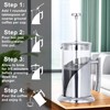 SOTECH French Press Coffee Maker Stainless Steel Insulated Easy Clean