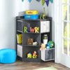 Badger Basket Corner Cubby Toy Storage Unit for Kids with