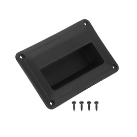 sourcing map WG14095 Recessed Speaker Handle 140mm x 95mm Grasp Holder Replacement Speaker Cabinet Box Handles 4 Pcs
