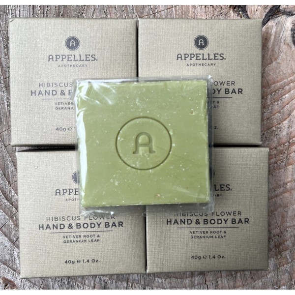 Appelles Apothecary 10 bars of appelles apothecary hibiscus flower. hand