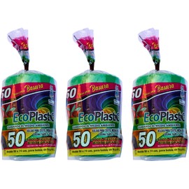 Genérico Bolsa para Basura Ecológica 50 x 70 cm Biodegradable (3 packs : 150 bolsas)
