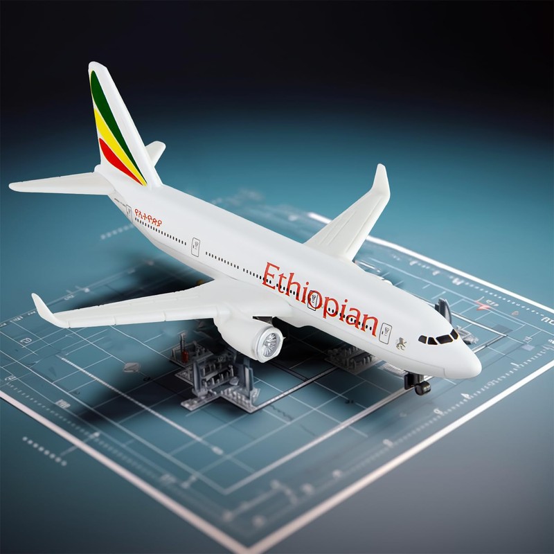 Sky Trek Model Airplanes Ethiopian Airplane Airlines Plane Aircraft Model