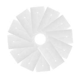 Beavorty 25pcs Heat Resistant Hair Roller Pads for Digital Ceramic Perms Insulation Sheets for Salon Hair Curling Durable and Convenient Hairdressing Tool