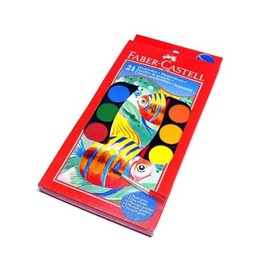 RCECHO® Faber Castell Others Watercolours Paint Box 21 Colours + Brush 125021 PB448 with RCECHO® Full Version Apps Edition