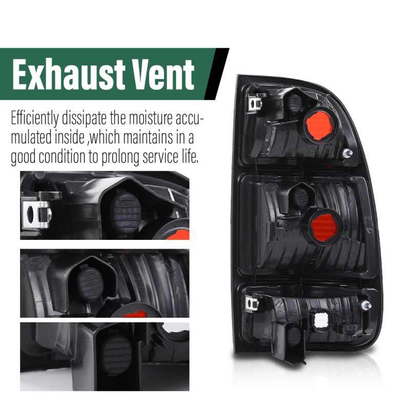 G-PLUS Fit For 00-06 Toyota Tundra Smoke Tail Lights Brake