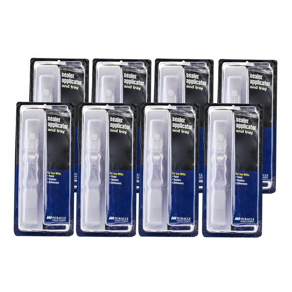 Miracle Sealants Mira Brush Applicator & Tray, 8 Pack