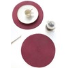 Floroom 15 Inch Round Braided Placemats Set of 4, Washable