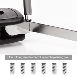 SING F LTD 200PCS 5x2mm Car Folding Remote Control Key Fixing Pins Car Key Blade Fixing Mounting Bolts Universal Car Flip Key Blade Fixing Connectors Stainless Steel