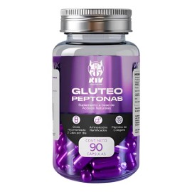 Glúteo Peptonas Kiv Naturales Crecimieto Muscular 90 Cáps