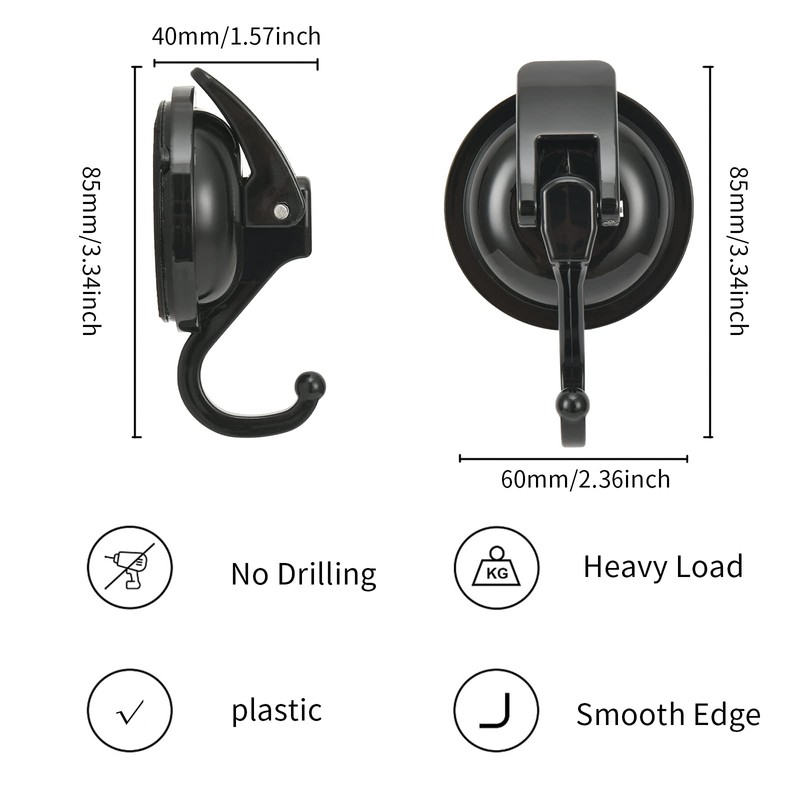 Khdrvok Heavy Duty Vacuum Wreath Cup Hook, Easy to Install