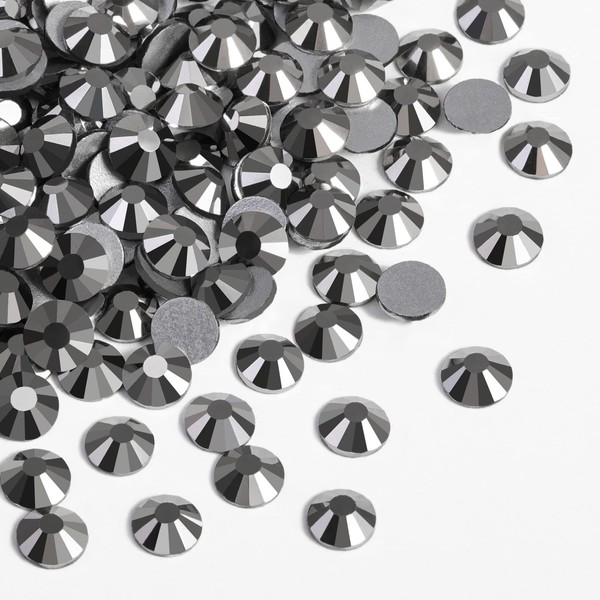 BEADSLAND Beadsland 576pcs Flat Back Crystal Rhinestones Round Gems for
