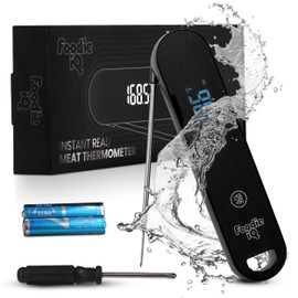 Instant Read Thermometer for Cooking, 3X Faster, 0.5 Second Read Time, ±0.5°F Accuracy, IP67 Waterproof, Magnetic, Auto-Rotate Digital Meat Thermometer for Oven, Grilling, BBQ, Home Brewing