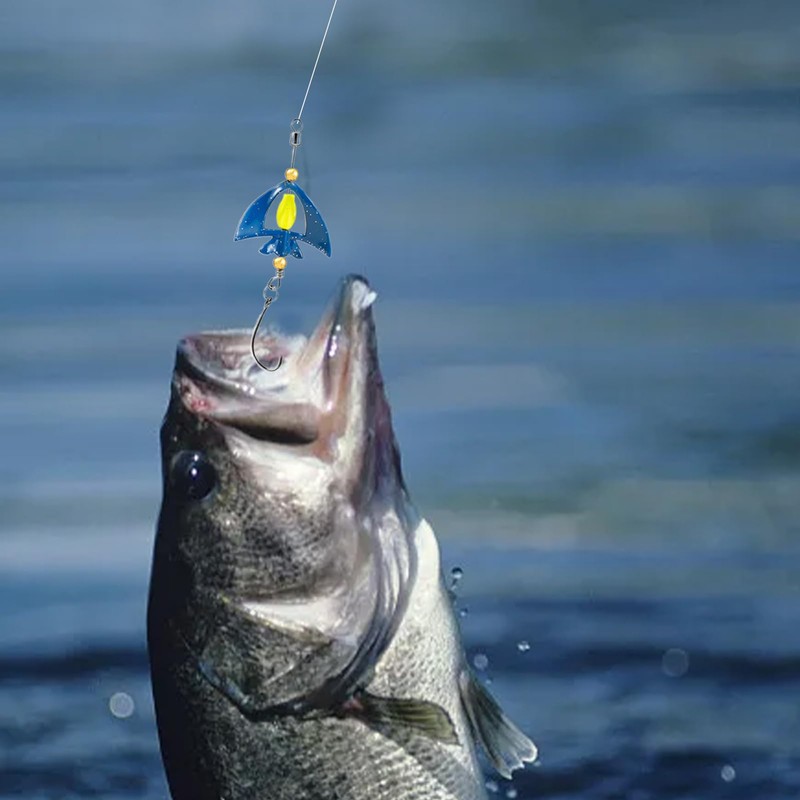 Bass Spinner Baits,Rotating Lures for Angling | Multifunctional Colorful Rotating