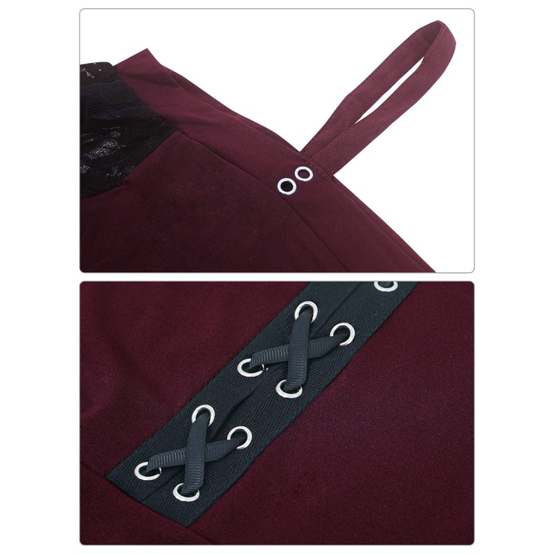 Vestido gótico, talla grande, disfraz renacentista medieval, disfraz de bruja